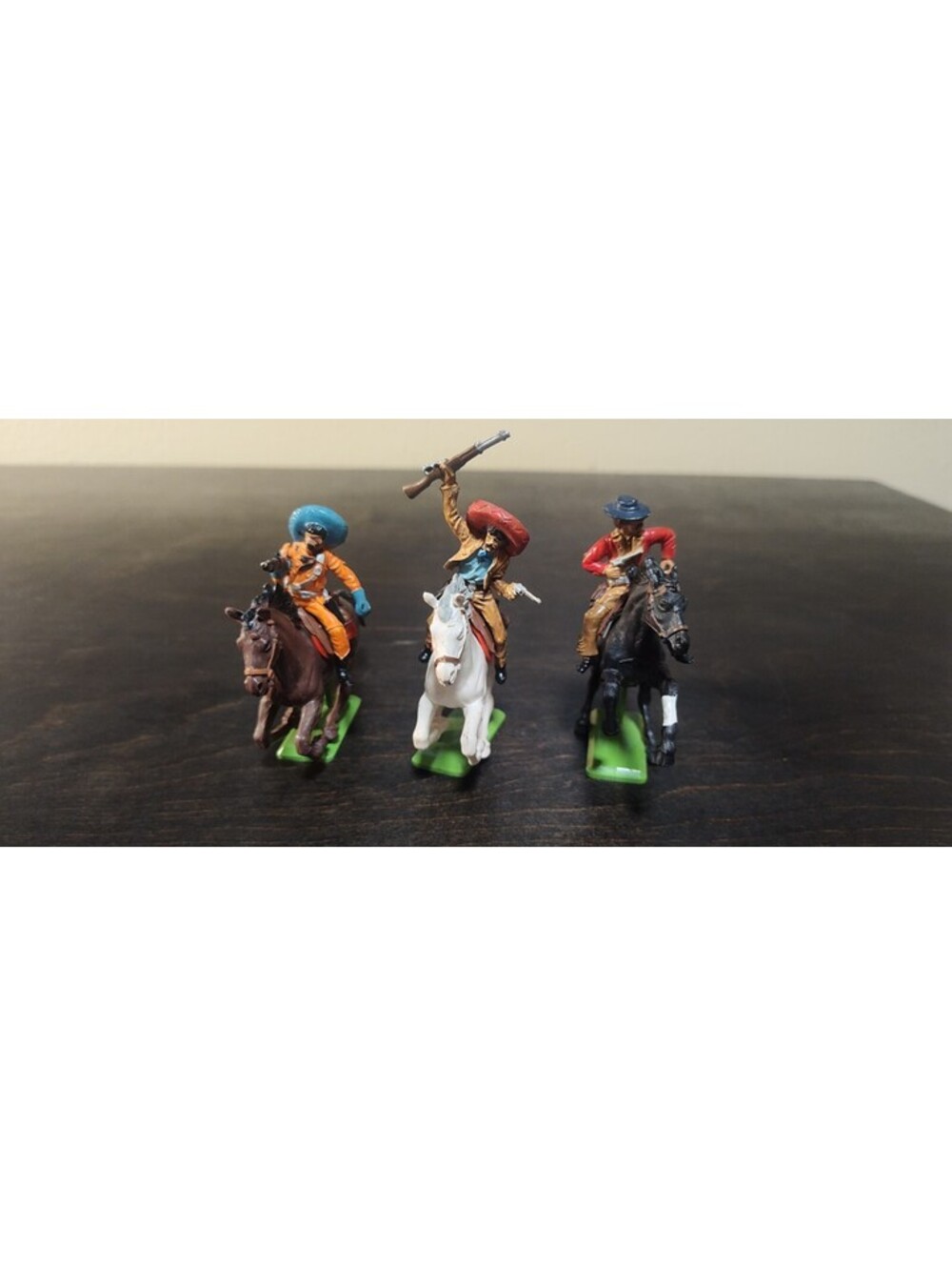 Britains Deetail #7519 Mounted Mexicans 3 Figures Vintage 1970s Made England
